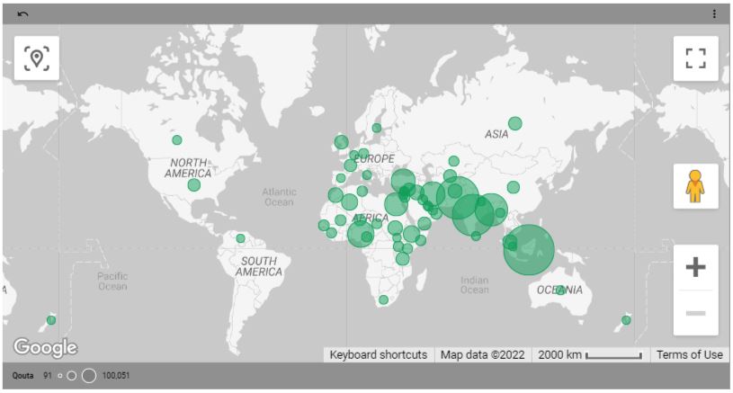 Point Map Hajj 2022 Quota